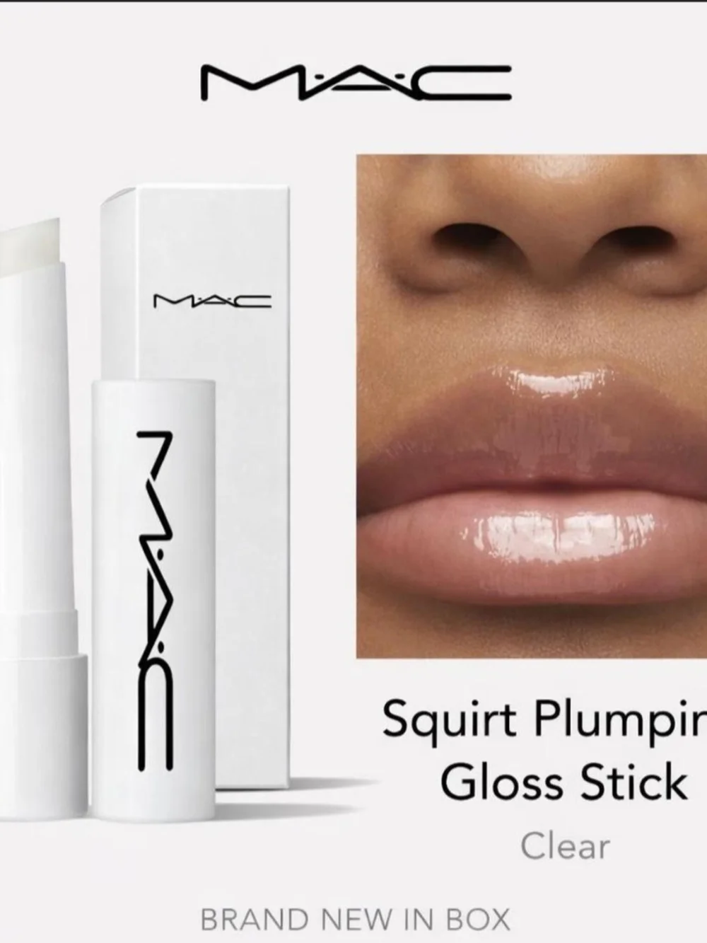MAC Cosmetics Squirt Plumping Gloss Stick — Clear Shine